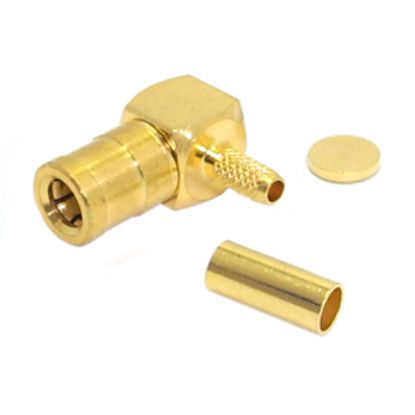 Picture of SMB-SOCKET R/A CRIMP RG174, GOLD