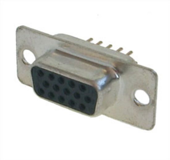 Picture of SOCKET D-SUB 15W VGA PCB STRAIGHT METAL
