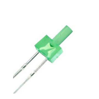 Picture of LED 2mm DI-GREEN RND/FLT 7mcd 70D