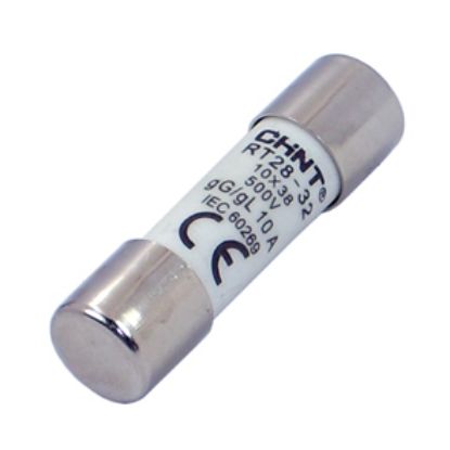Picture of HRC FUSE CERAMIC RND 10x38 10A, 380VAC/500DC