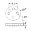 Picture of SPACER PLASTIC TO5 2MM 3HOLE