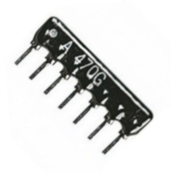 Picture of RESISTOR NETWORK SIL 07-PIN 6-RES   10K