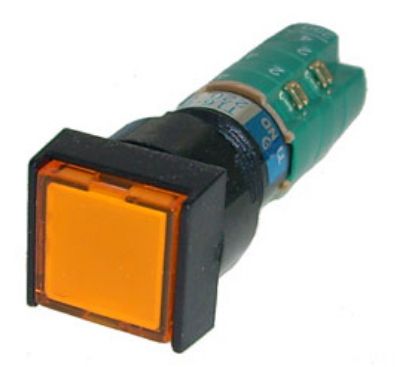 Picture of P/BUTT ILL-ORA MOM 1xNO/NC 220VAC 16MM