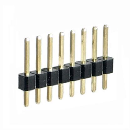 Picture of HEADER SIL STR 40W 2.54 TH=19 GOLD PINS