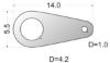 Picture of SOLDER TAG M4x1.2 L=15.5
