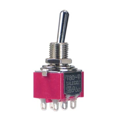 Picture of MINI TOGGLE SWITCH DPDT ON-ON   SOL