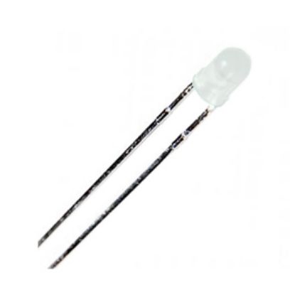 Picture of LED 3mm FR-RD+GR RND 2-P  45D