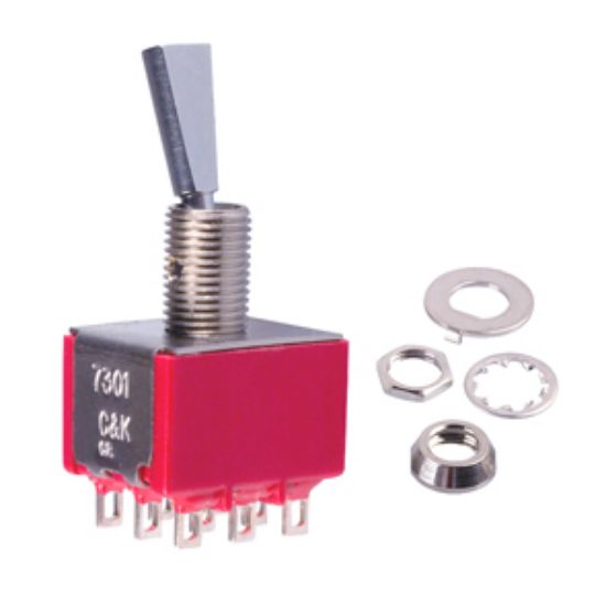 Picture of MINI TOGGLE SWITCH 3PDT 2-POS SOL