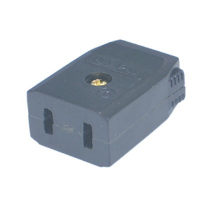 Picture of SOCKET AC FLAT 2P US IN-LINE MAINS ADAPTER