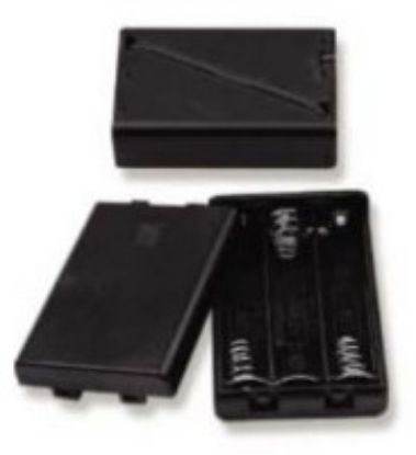 Picture of HOLD BAT 3xAAA WITH COVER  LEA