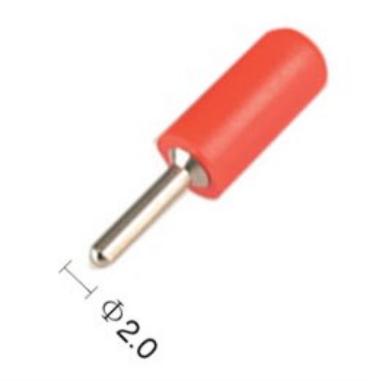 Picture of PLUG BANANA 2mm RED RND SOL-TY