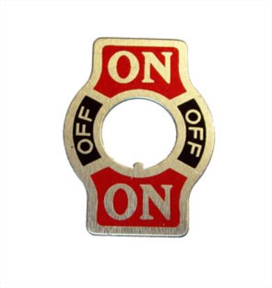 Picture of M12 ALUMINIUM LEGEND PLATE ON-OFF-ON