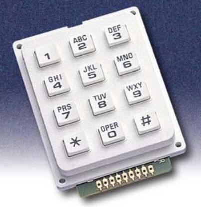 Picture of KEYPAD 4x3 0-9, *,#,A-Z SOL BK