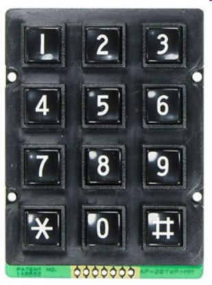 Picture of KEYPAD / KEYBOARD 4x3 0-9, *,#
