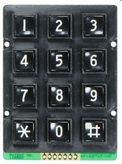 Picture of KEYPAD / KEYBOARD 4x3 0-9, *,#