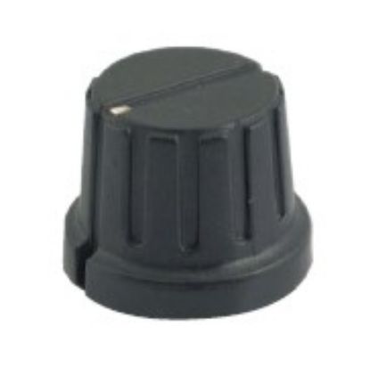Picture of KNOB PLA BLK SCR DOT 13x15x6.4