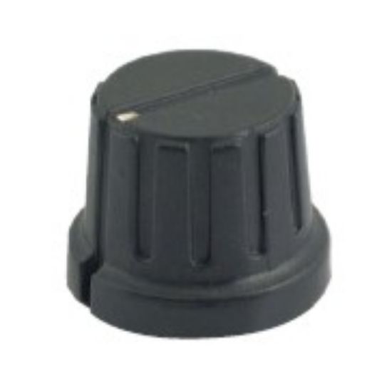 Picture of KNOB PLA BLK SCR DOT 13x15x6.4