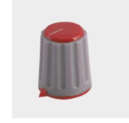 Picture of KNOB PLA RED HEX POI 18x18x6.0