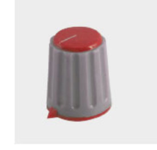 Picture of KNOB PLA RED HEX POI 18x18x6.0