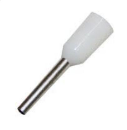 Picture of TERMINAL BOOT LACE WHITE 0.75mm2 L=8
