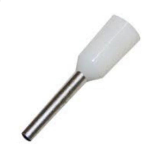 Picture of TERMINAL BOOT LACE WHITE 0.75mm2 L=8