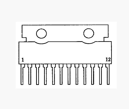 Picture of AMP AUDIO   7W5x2 SIL12 AN7135