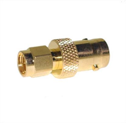 Picture of ADAPTER SMA-PLUG TO BNC-SOCKET, GOLD
