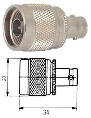 Picture of ADAPTER N-PLUG TO BNC-SOCKET