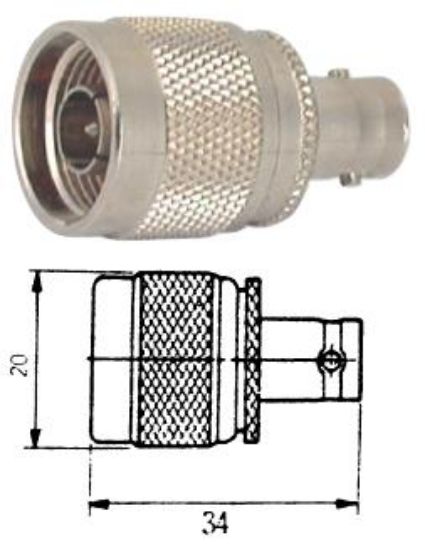 Picture of ADAPTER N-PLUG TO BNC-SOCKET