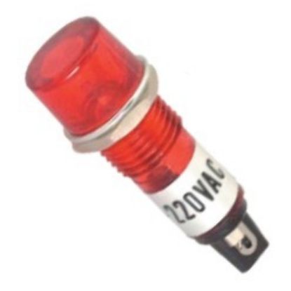 Picture of NEON LAMP INDICATOR 220V  D=10  RED