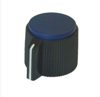 Picture of 19.5mm KNOB WHITE POINTER FOR 6.3mm SHAFT