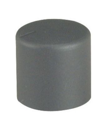 Picture of KNOB PLASTIC BLK SPLIN  18x16mm 6.0 HOLE