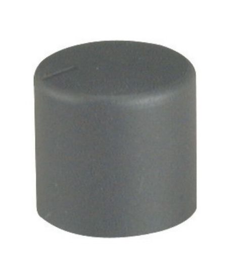 Picture of KNOB PLASTIC BLK SPLIN  18x16mm 6.0 HOLE