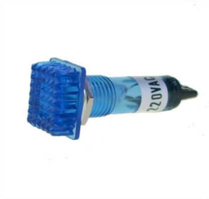 Picture of LAMP NEON 220VAC D=10mm SQ BLU