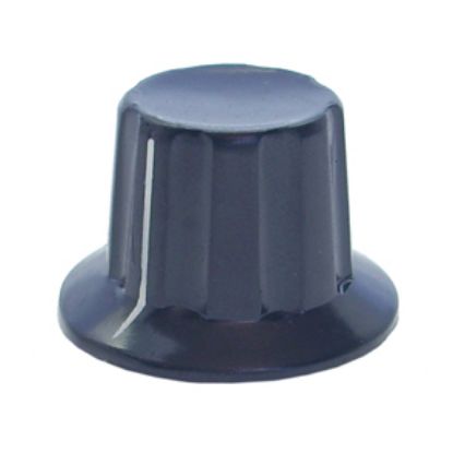 Picture of KNOB PLA BLK LIN TAPER SCR