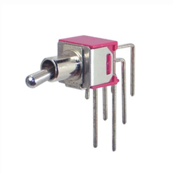 Picture of MINI TOGGLE SWITCH DPDT ON-ON R/A PCB