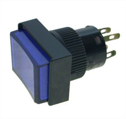 Picture of PUSH SWITCH N.O 15mm ILL  BLUE