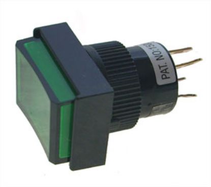 Picture of PUSH SWITCH N.O 15mm ILL GREEN