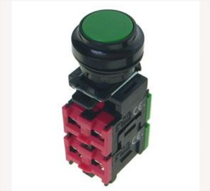 Picture of PUSH SWITCH 2xNONC 33mm  GREEN