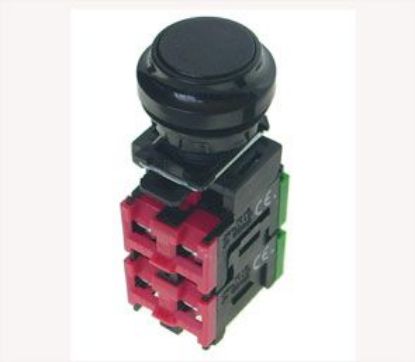 Picture of PUSH SWITCH 2xNONC 33mm  BLACK