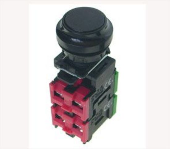 Picture of PUSH SWITCH 2xNONC 33mm  BLACK