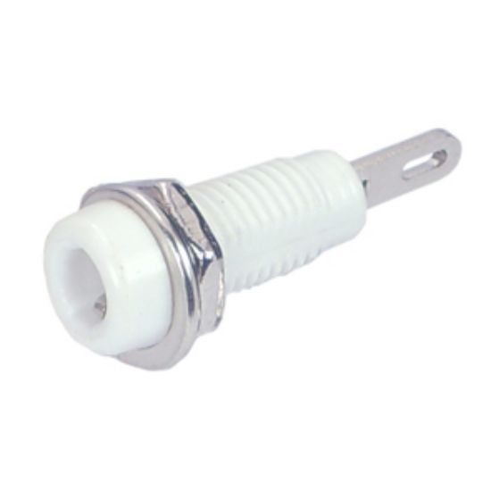 Picture of BANANA SOCKET 2mm WHITE