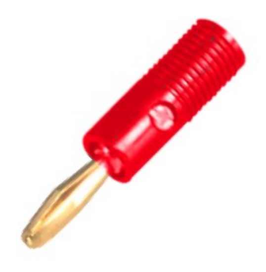 Picture of PLUG BANANA 4mm RED SCR-TYPE