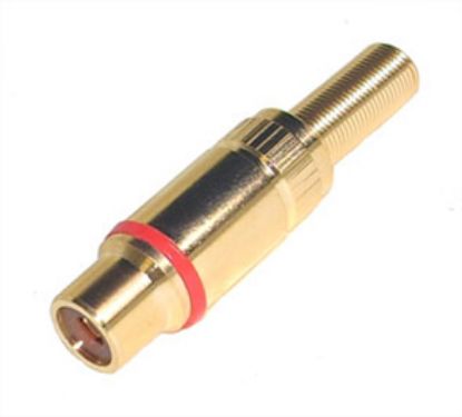Picture of SOCKET RCA IN-LINE METAL GOLD RD
