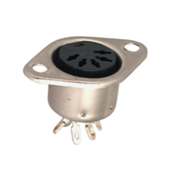 Picture of SOCKET DIN 5-PIN 180DEG FLANGE