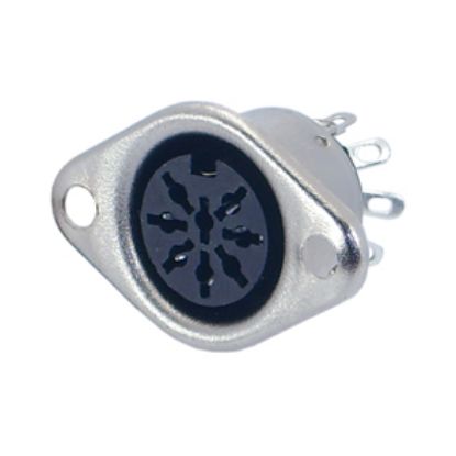Picture of SOCKET DIN 8-WAY 270D  P/MNT
