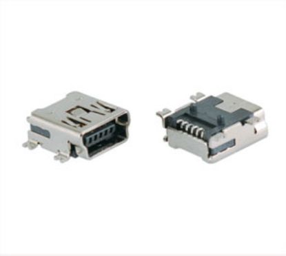 Picture of MINI USB SOCKET R/A SMD TYPE-B 5P - 500P/REEL