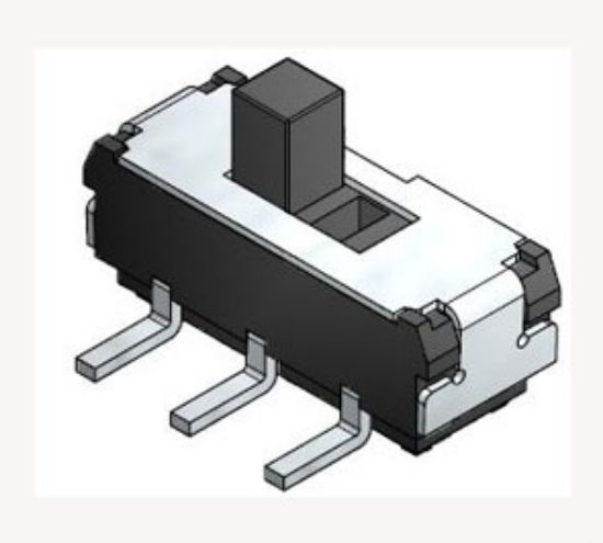Picture of SMD SLIDE SWITCH DPDT 6V 0A3