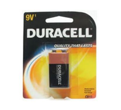 Picture of PP3=9V=DURACELL BATTERY ALKALINE