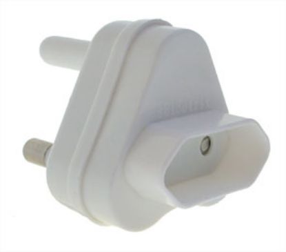 Picture of 2-PIN EUROMATE ADAPTOR PLUG   3 PIN SA PLUG TO 2 PIN 5A